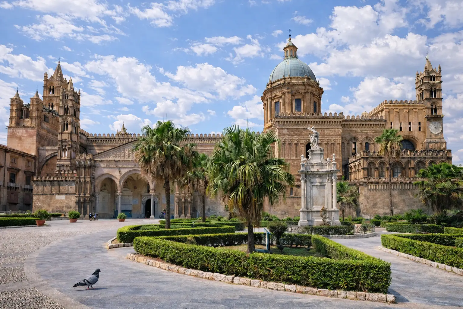 Katedra i historyczne centrum Palermo na Sycylii
